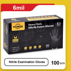 Titanflex Heavy Duty Nitrile Exam Gloves(6mil) - 1 Case (10 Boxes of 100)