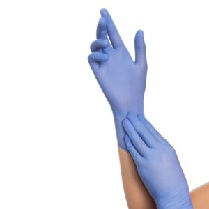 HALYARD AQUASOFTLUE NITRILE EXAM GLOVES 9" cuff