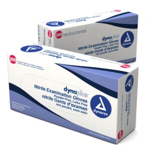 DYNAREX DYNAPLUS NITRILE EXAM GLOVES (10 boxes of 200)