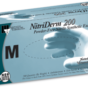 INNOVATIVE NITRIDERM 200 NITRILE SYNTHETIC POWDERFREE EXAM GLOVES (10 boxes of 200)