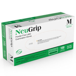 MEDGLUV NEUGRIP LATEX EXAM GLOVES (10 boxes of 100)