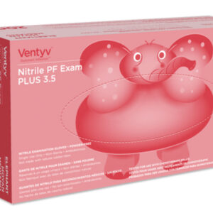 VENTYV PLUS 25 NITRILE POWDERFREE EXAM GLOVES ELEPHANT JUNIOR (10 boxes of 200)