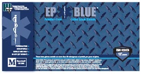INNOVATIVE DERMASSIST EP BLUE POWDERFREE LATEX MEDICAL GLOVES 15mil (10 boxes of 50)