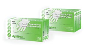 DYNAREX SAFETOUCH VINYL EXAM GLOVES (10 boxes of 100)
