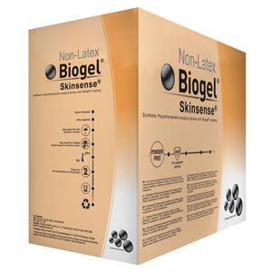 MOLNLYCKE BIOGEL SKINSENSE GLOVES Surgical Glove Size 5 Sterile NonLatex Powder Free (4bx of 50)