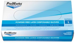 HOSPECO GENERAL PURPOSE LATEX GLOVES (10 boxes of 100)